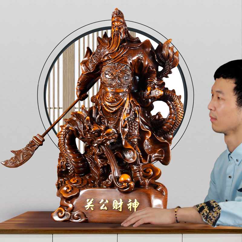 เทพเจ้ากวนอู,มังกร งานเรซิ่นลงสีคุณภาพสูง เสริมมงคลในทุกๆด้าน