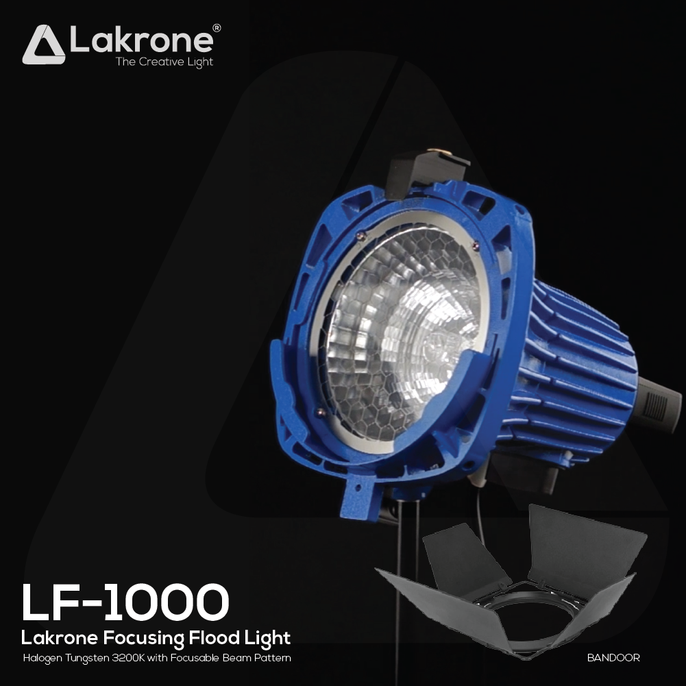 LF-1000 ไฟถ่ายหนังส่องสว่าง 1000 วัตต์ Lakrone Focusing Flood Light ปรับโฟกัส ปรับแสงได้