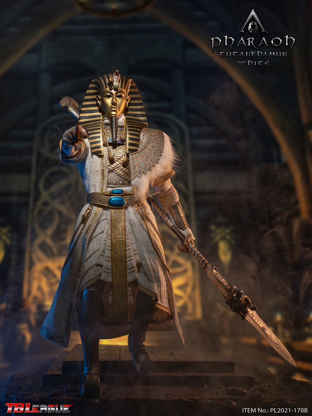TBLeague PL2021-178B 1/6 Pharaoh Tutankhamun (White)