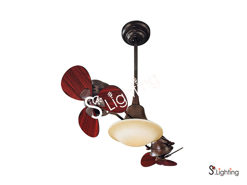 พัดลมโคมไฟ WINFAVOUR LM-SP001 สีบรอนซ์ (Royal Bronze)