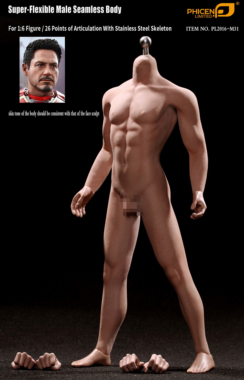 TBLeague PL2016-M31 Super-Flexible Male Seamless Body