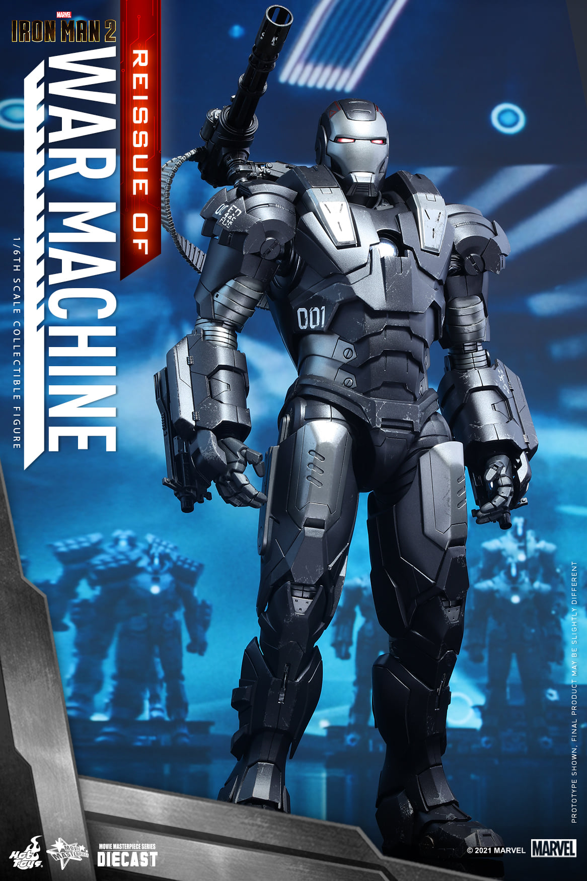 Hot Toys MMS331D13B 1/6 Iron Man 2 - War Machine (Reissue)