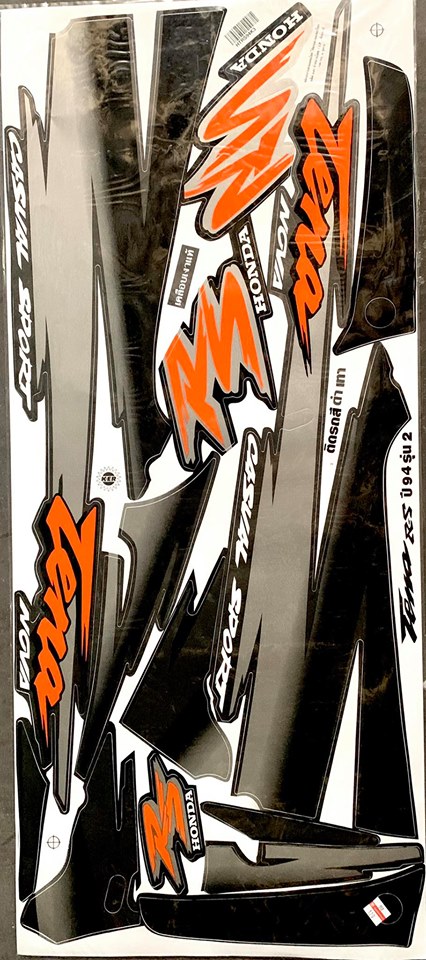 สติ๊กเกอร์สำหรับมอเตอร์ไซด์ฮอนด้าเทน่า ปี 94-96