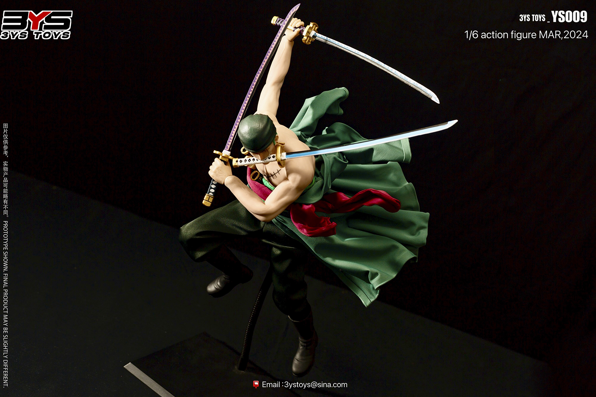 3YS TOYS YS009 Pirate Zoro (Double Head Version)