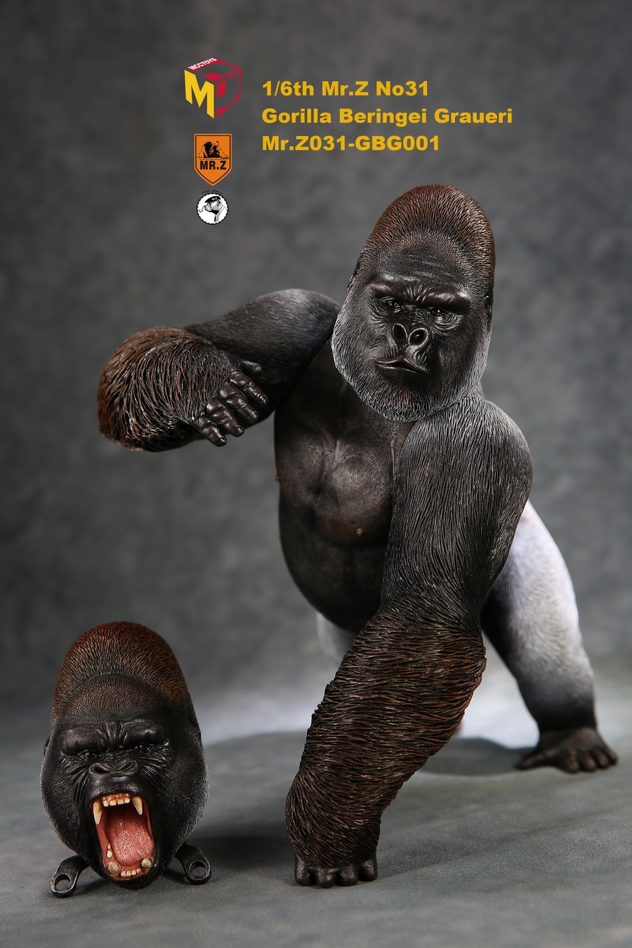 Mr.Z MRZ031 1/6 Animal Model - Gorilla Beringei Graueri