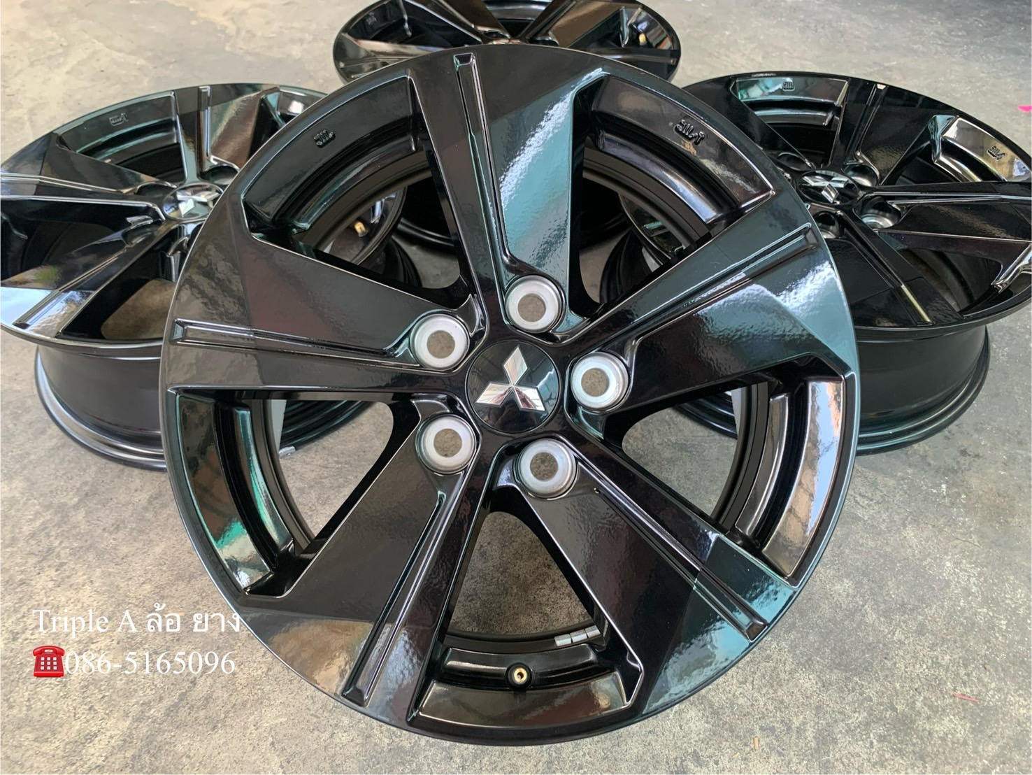✨ล้อแม็กป้ายแดง✨Mitsu Triton Black Edition รุ่นใหม่ ขอบ 16 ดำแท้💯สวยกริ๊บ💖
