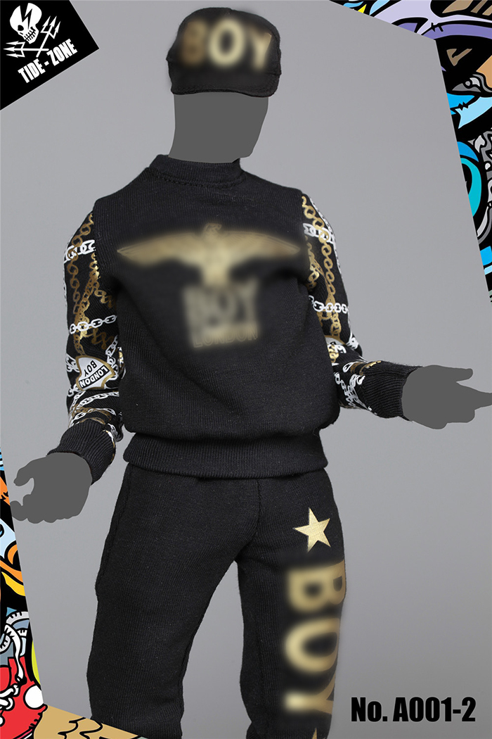 TIDE-ZONE A001 Street Fashion Black Outfits