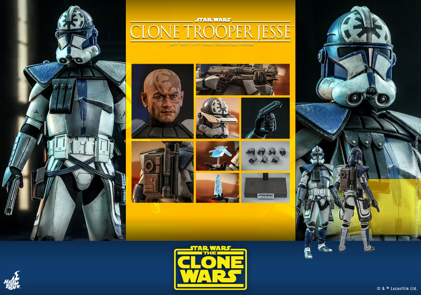 Hot Toys TMS064 1/6 Star Wars: The Clone Wars™ - Clone Trooper Jesse™