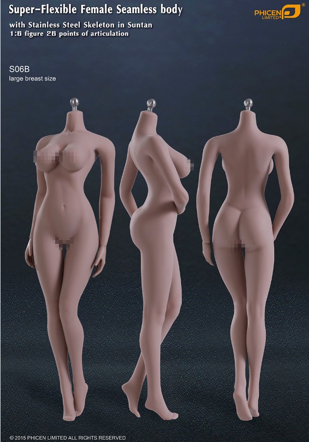TBLeague S06B Body Stainless (Large bust, Suntan)