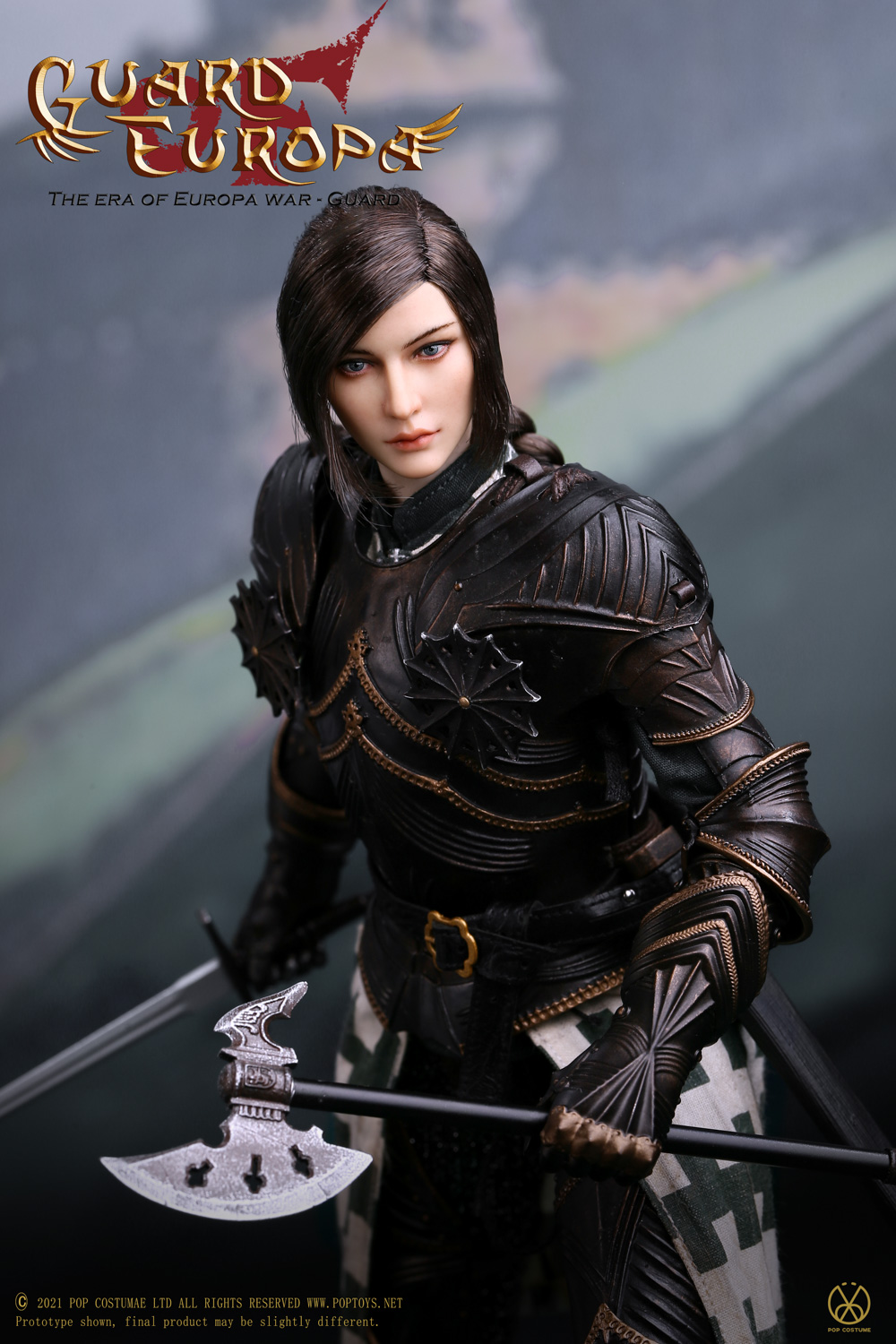 POPTOYS ALS017 1/6 The Era of Europa War-Guard - Guard of Europa (Black Armor Version)