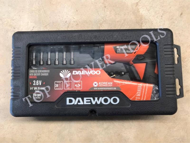 สว่านแบตเตอรี่ 1/4" 3.6V DAS35XL DAEWOO