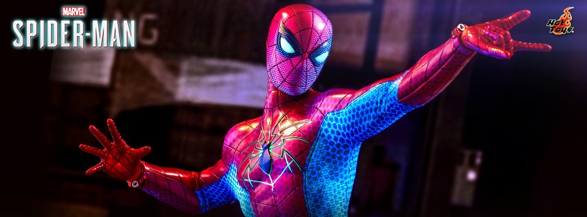 Hot Toys VGM43 Marvel's Spider-Man 16 Spider-Man (Spider Armor - MK IV Suit)