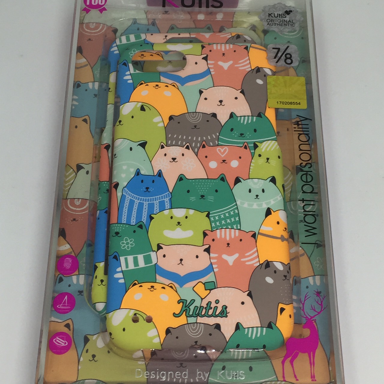 เคสคูทิส(Kutis)เคสไอโฟน7,8,SEปี2020(ลายแมวอ้วน)มาใหม่ เคสประกบหน้า-หลัง เคสเรืองแสง เคสลายวินเทจ ร้านSuperhero Klongthom