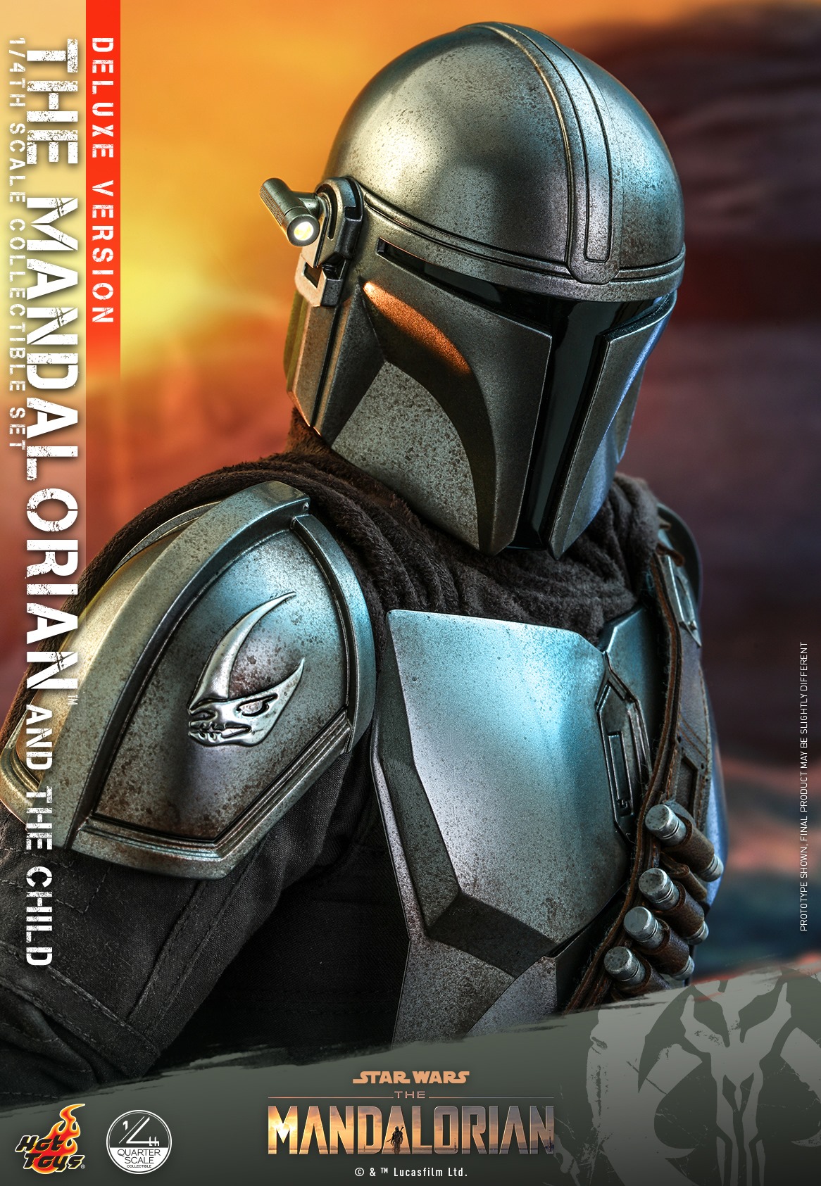 Hot Toys QS017 1/4 Star Wars™ The Mandalorian™ - The Mandalorian & The Child (Deluxe Version)