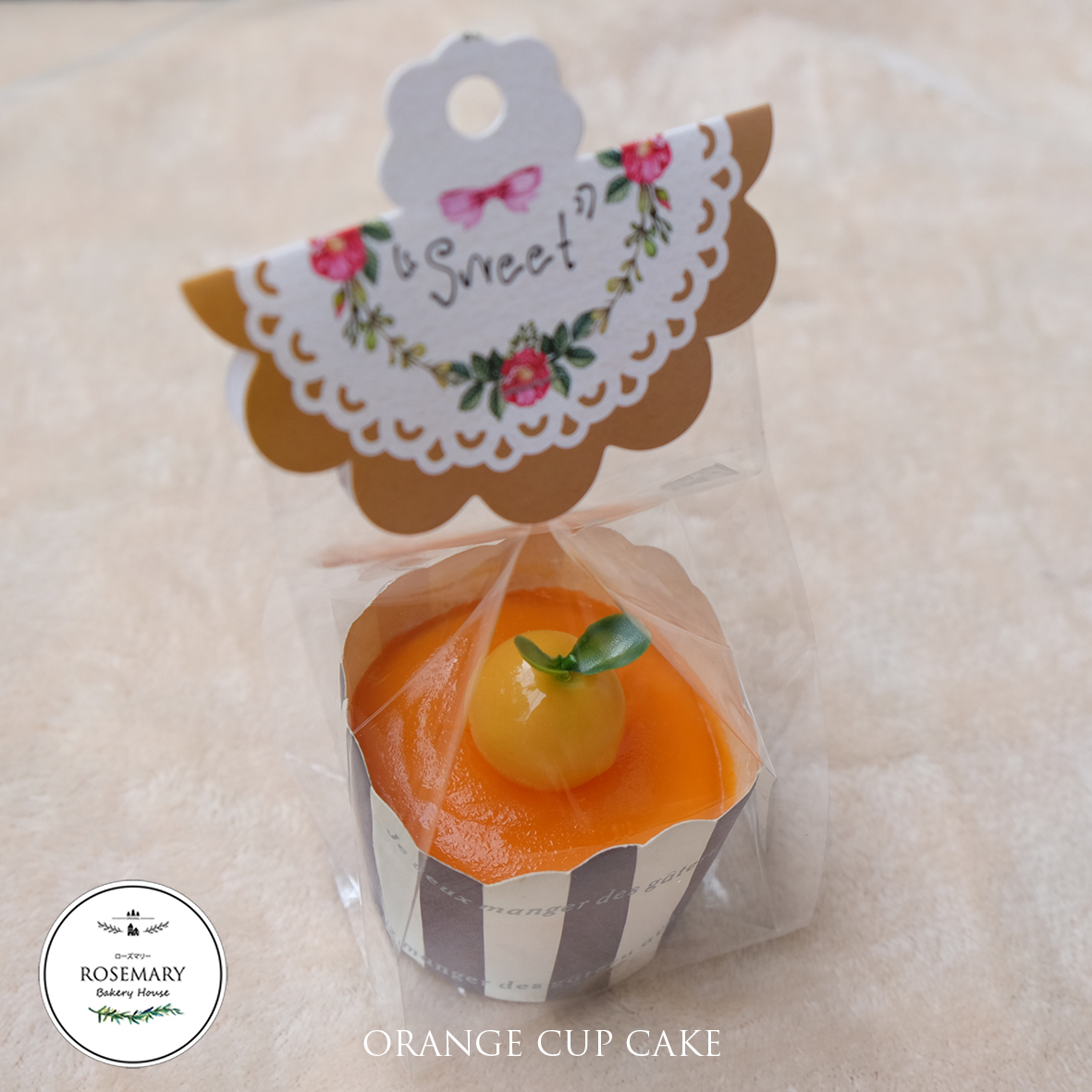 🍊 คัพเค้กส้ม🍊 (แบบใส่ถ้วยคัพเค้ก) Mandarine Orange Cupcake (ราคาต่อชิ้น)