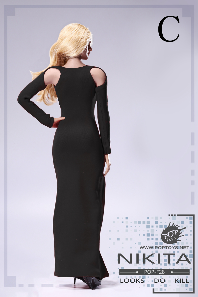POPTOYS F28A-E NIKITA bare-shouldered evening dress suit
