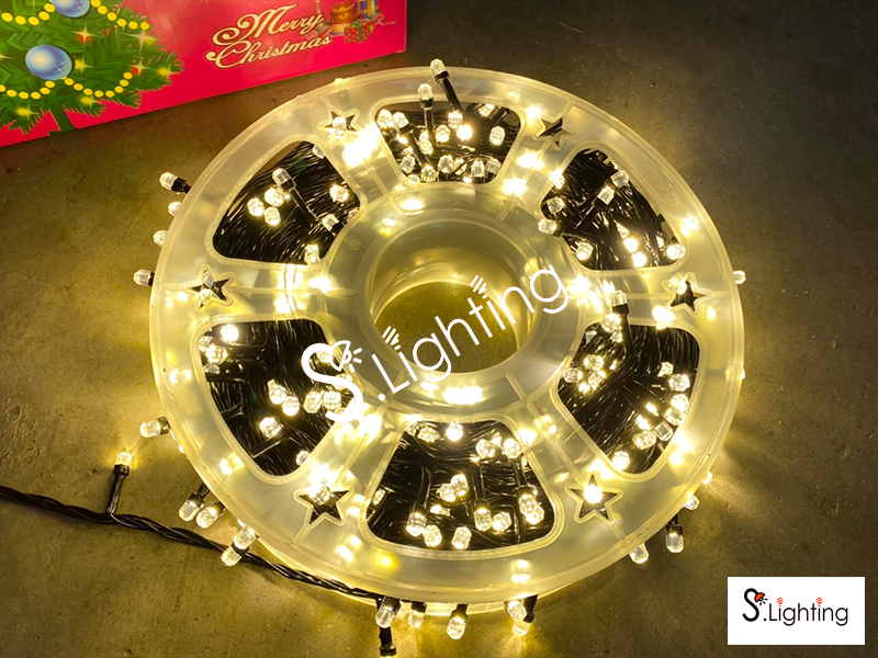 ไฟหยดน้ำ LED 50 เมตร / 500 หัว แสงวอร์ม
