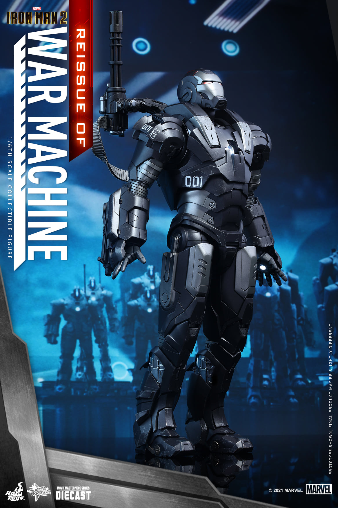 Hot Toys MMS331D13B 1/6 Iron Man 2 - War Machine (Reissue)
