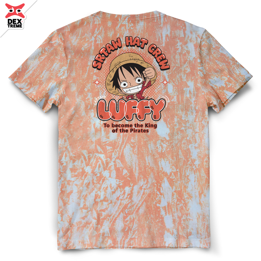 เสื้อวันพีซ Tees OP Luffy ผ้ามัดย้อม