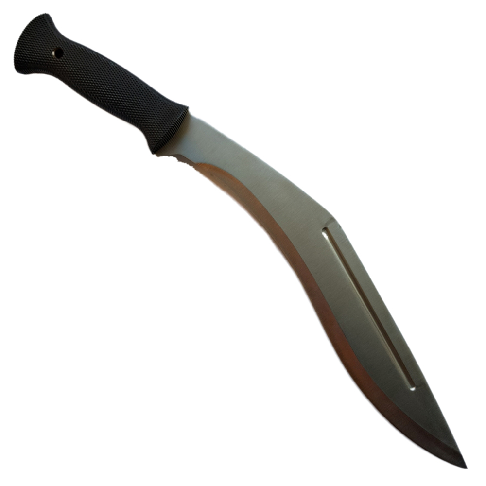มีดพก มีดกุรข่า มีดเดินป่า มีดใบตาย Cold Steel Conqueror Kukri ขนาด 17.5 นิ้ว (44 ซม.) สีเงิน พร้อมซองผ้าไนล่อนใส่มีด