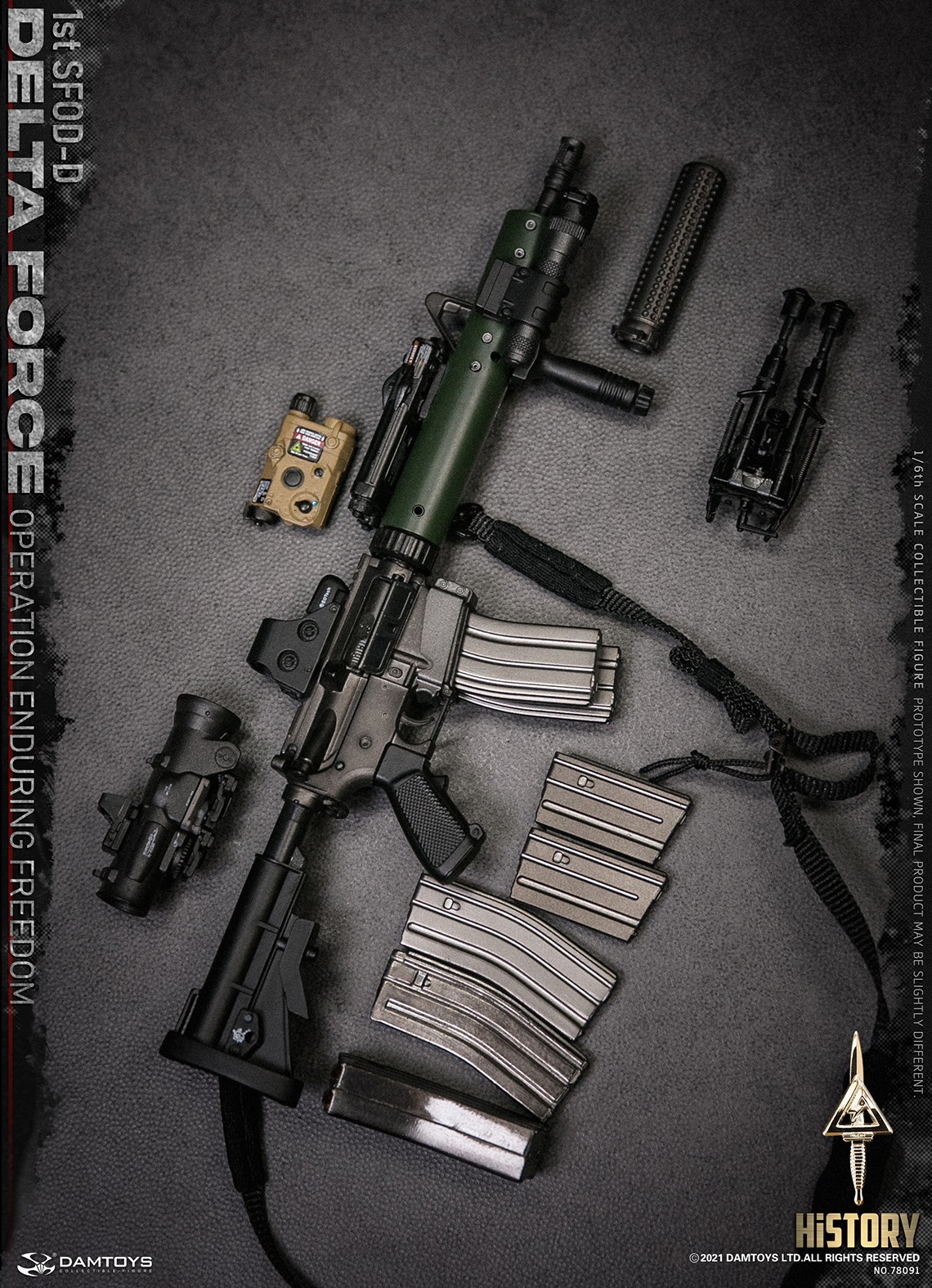 DAMTOYS 78091 1/6 1st SFOD-D OPERATION ENDURING FREEDOM DELTA FORCE