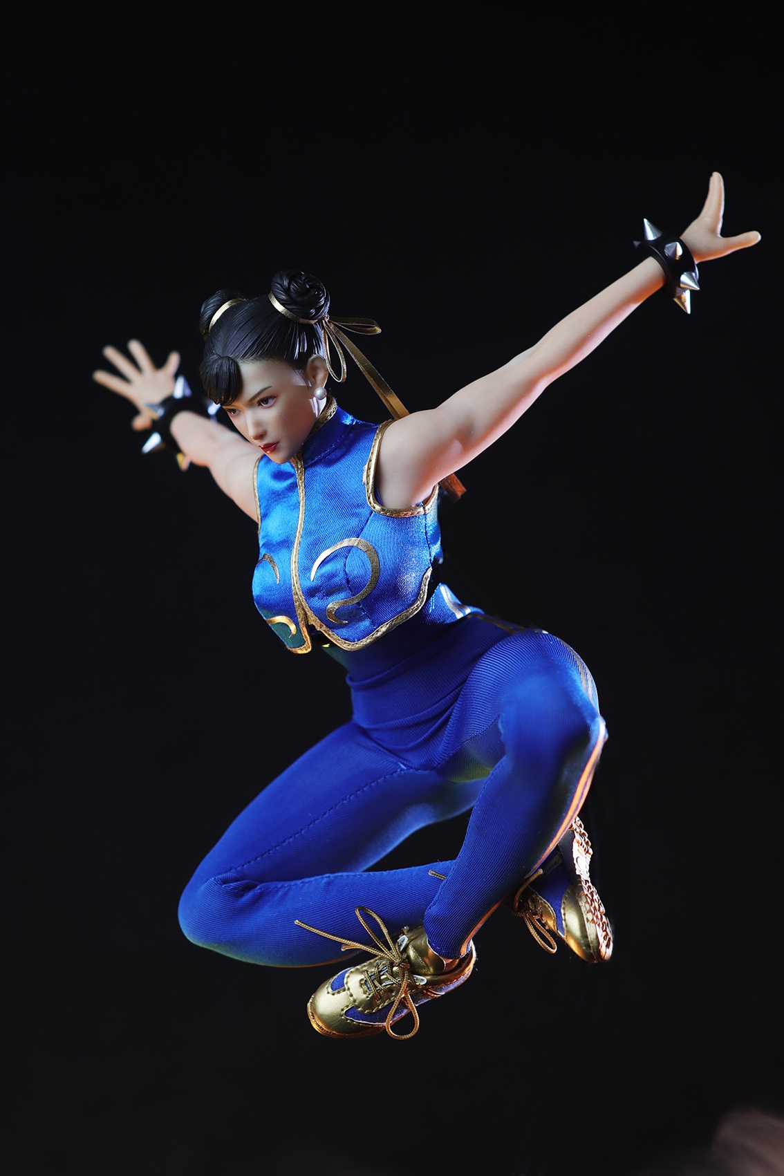 STAR MAN MS-008B Female Fighter Chun-li (Blue Tight Jumpsuit Version)