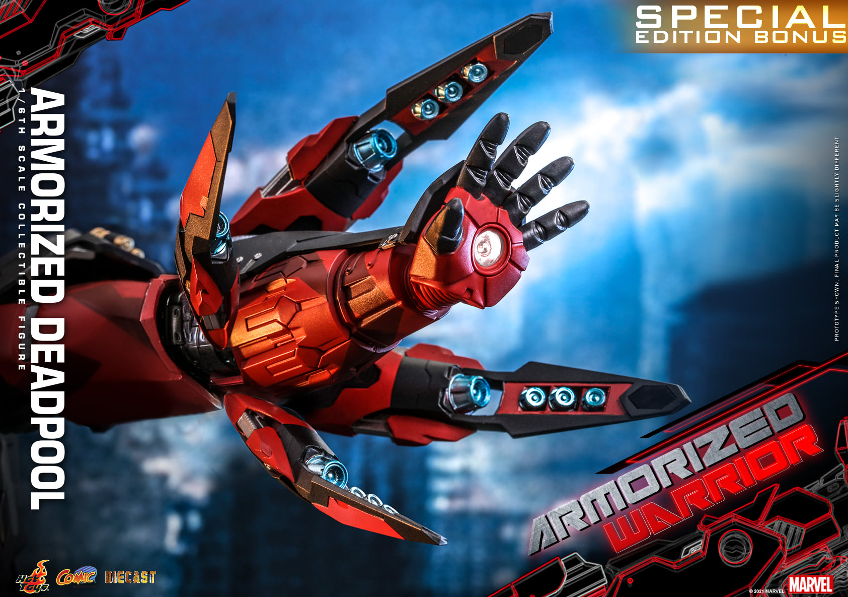 Hot Toys CMS09D42 1/6 Armorized Warrior - Armorized Deadpool (SE)