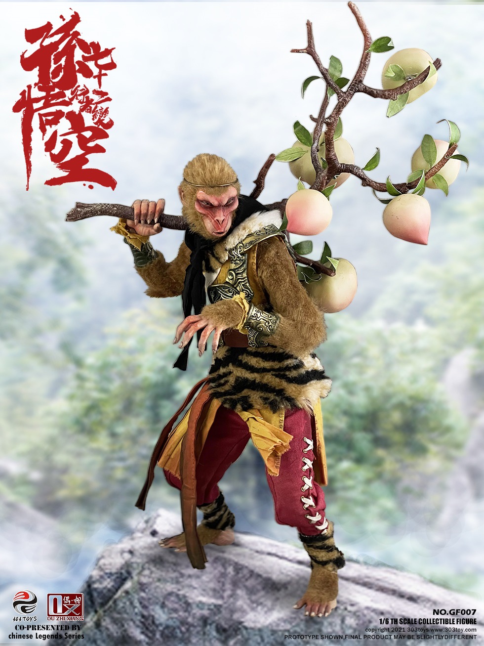 303TOYS X OUZHIXIANG GF007 1/6 CHINESE LEGENDS SERIES: SNEAKING ON YALONG HILL - SUN WUKONG (72 METAMORPHOSES) [DELUXE EDITION]