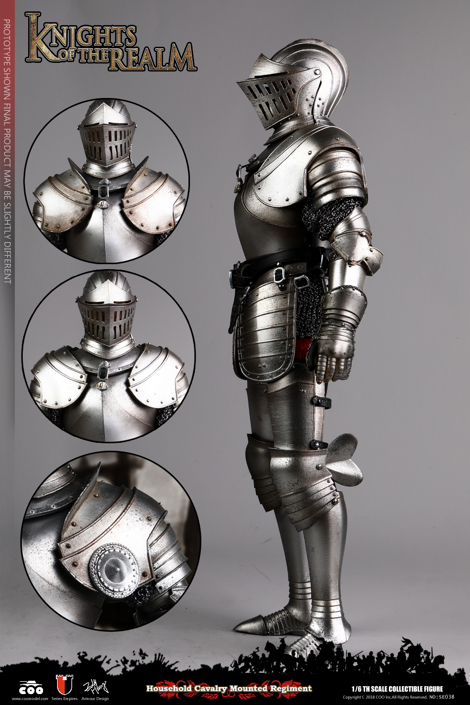 COOMODEL SE036 SE037 DIE-CAST ALLOY 1/6 SERIES OF EMPIRES - KNIGHTS OF THE REALM