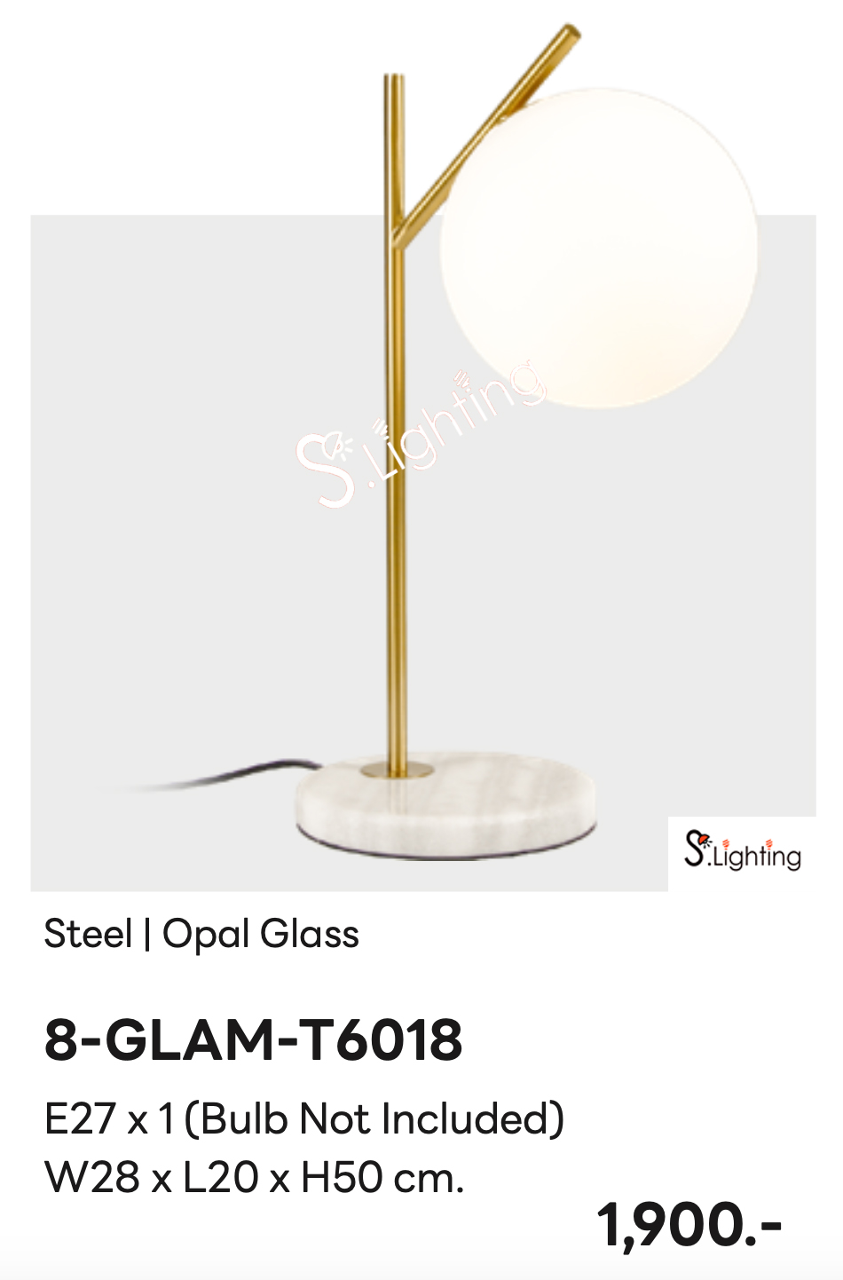 โคมไฟตั้งโต๊ะ 8-GLAM-T6018