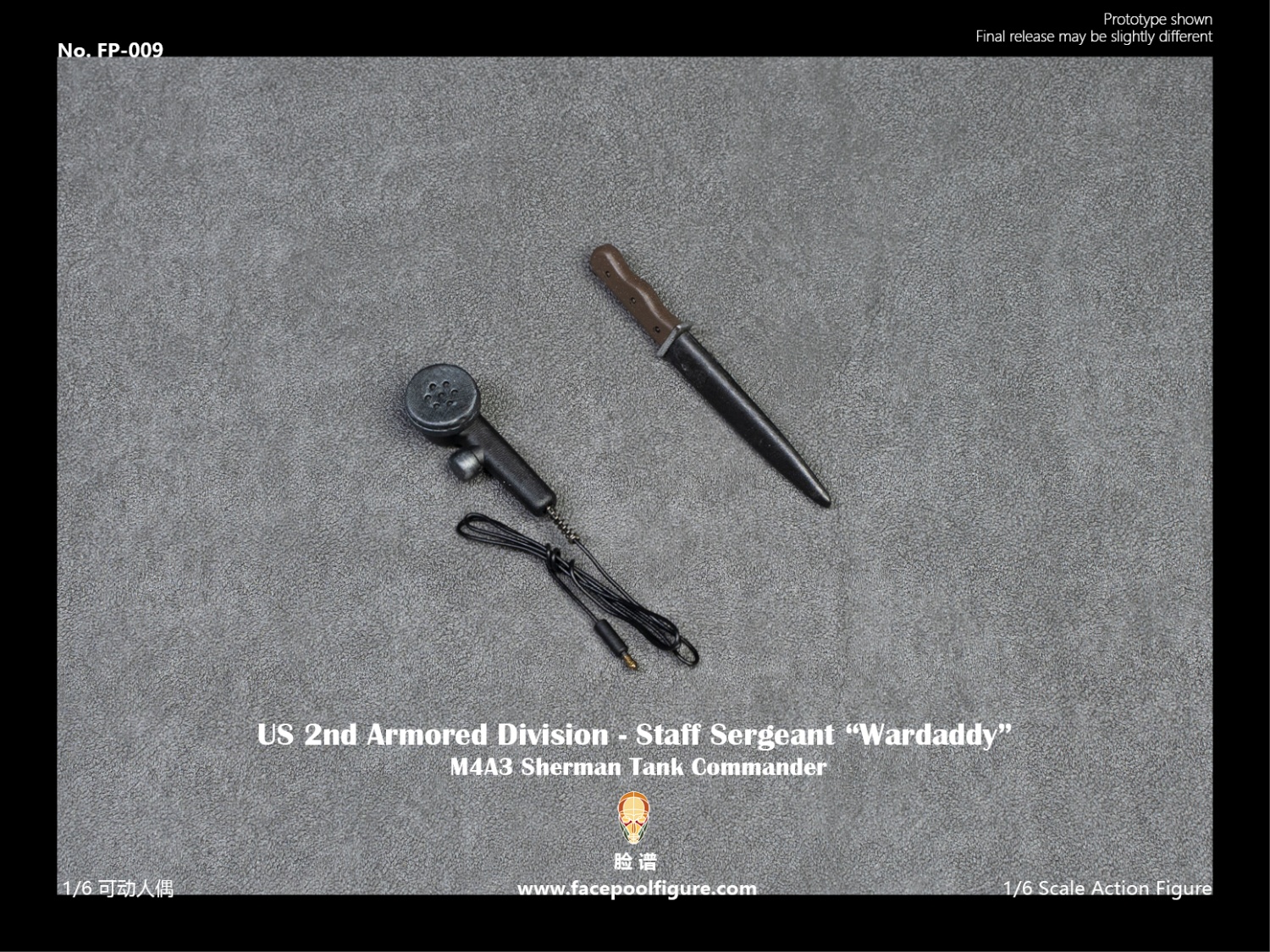 Facepoolfigure FP-009B 1/6 US 2nd Armored Division - Staff Sergeant "Wardaddy" (Special Edition)