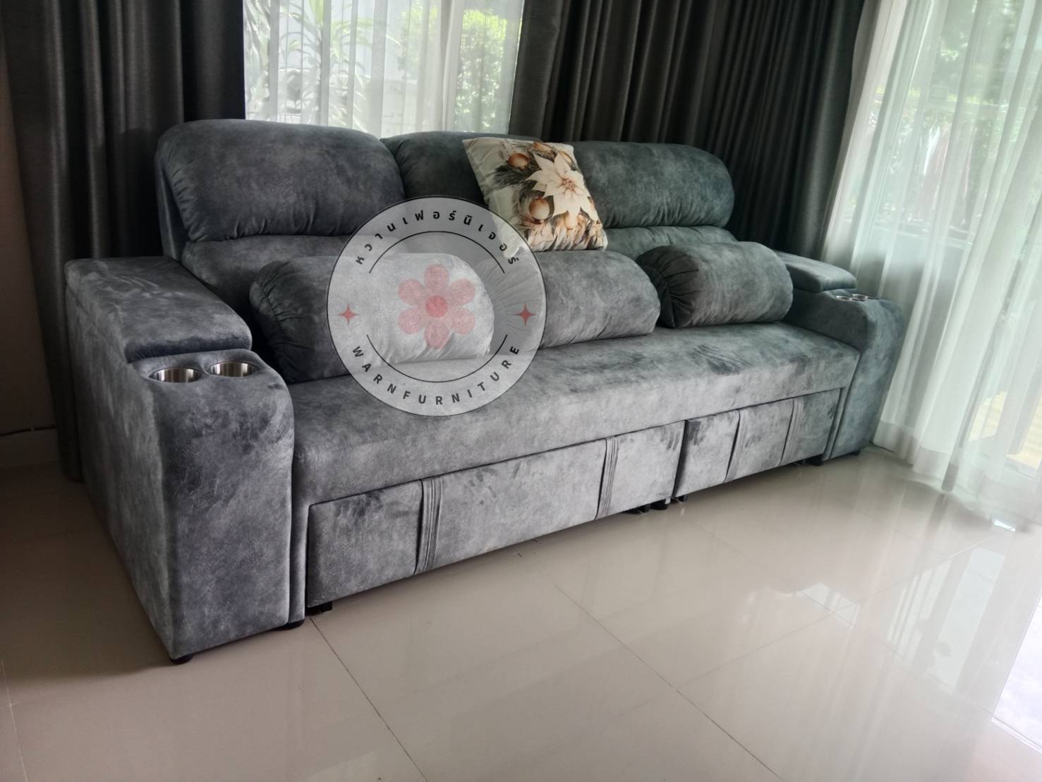 โซฟารุ่นมาคเชอร์รีน ขนาด260 ซ.ม
