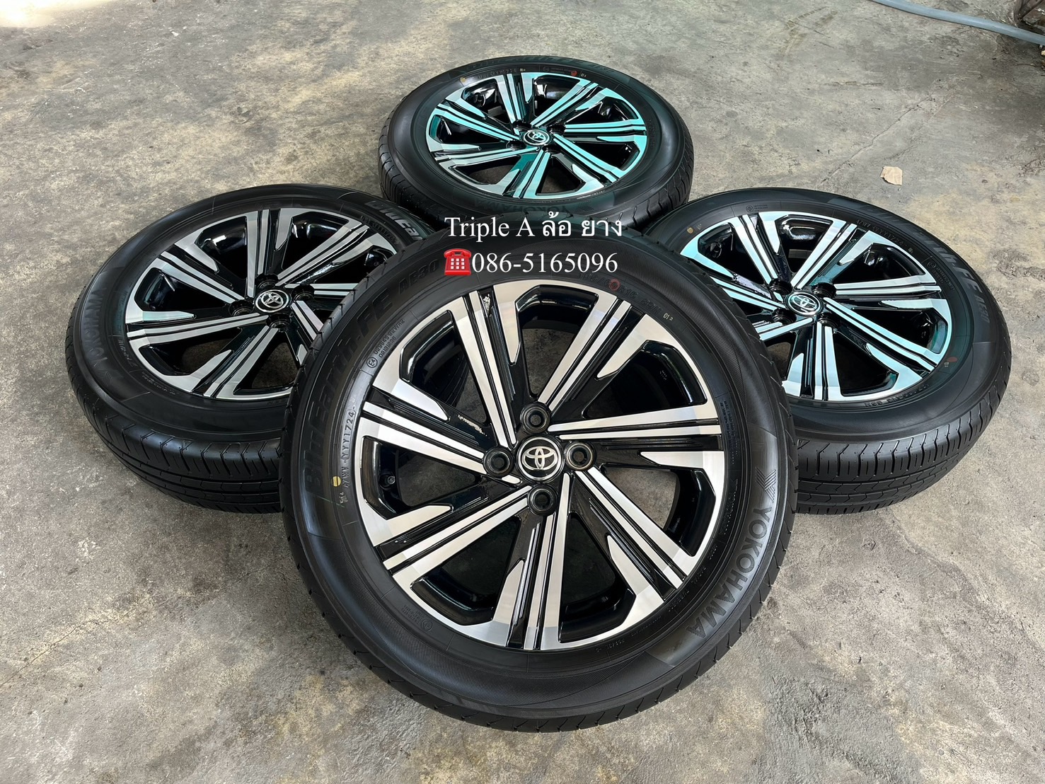 ✨ล้อแม็กป้ายแดง✨Toyota Yris Ativ รุ่นใหม่ ขอบ 16 พร้อมยางป้ายแดง 195-60-16 Yokohama♨️ปี 24♨️