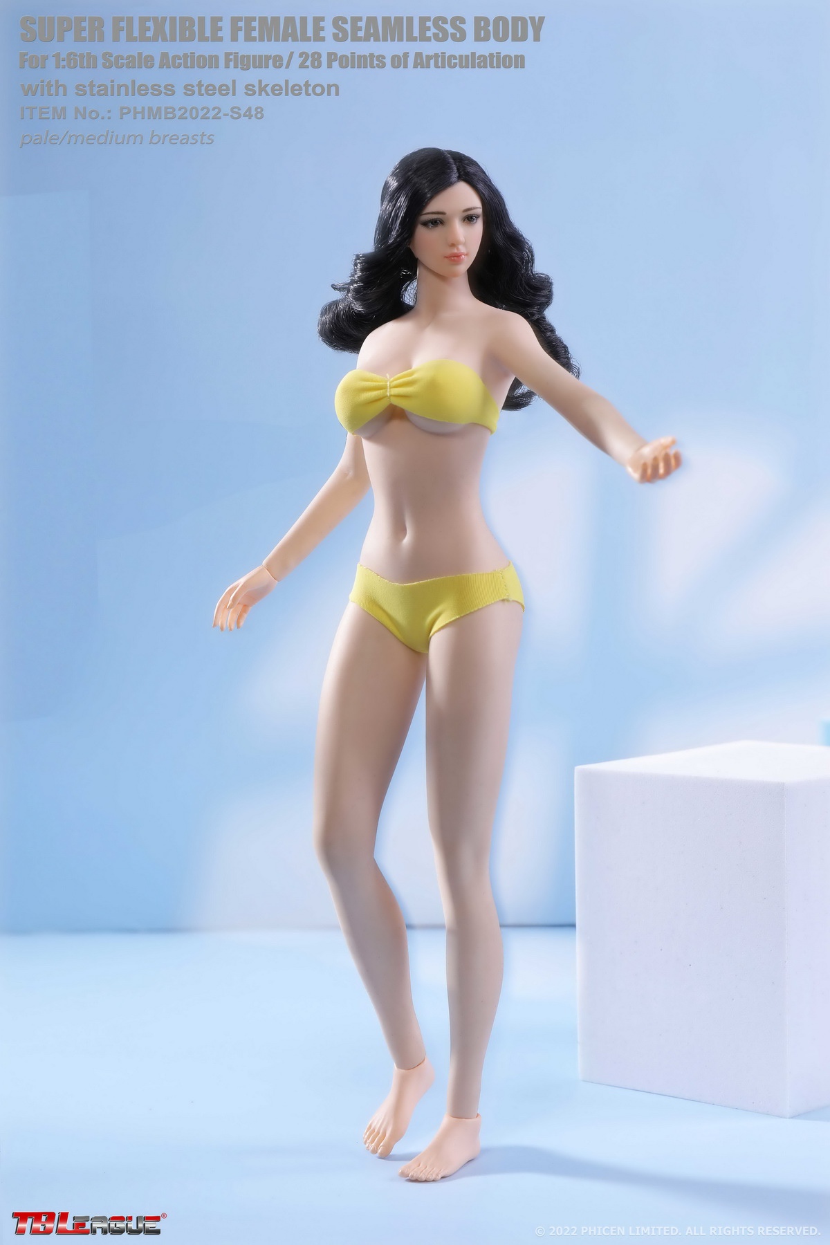 TBLeague PHMB2022-S48A 1/6 Pale Medium Breasts Body