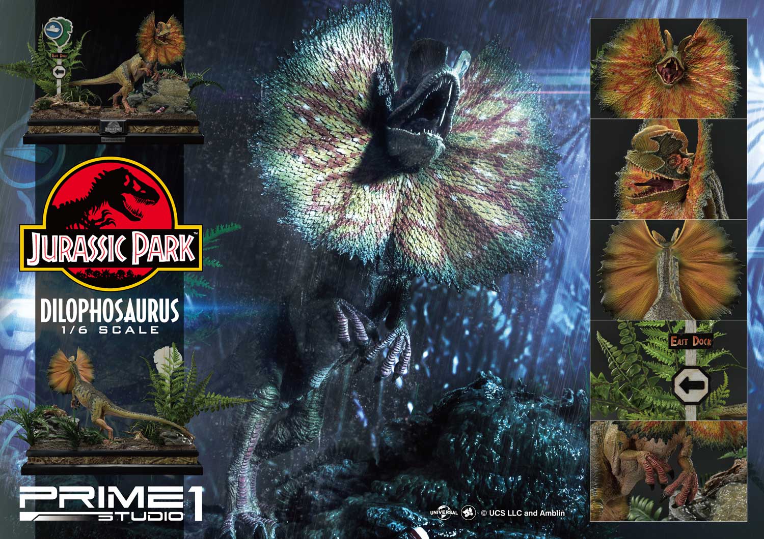 Prime 1 Studio LMCJP-06 1/6 Jurassic Park - Dilophosaurus