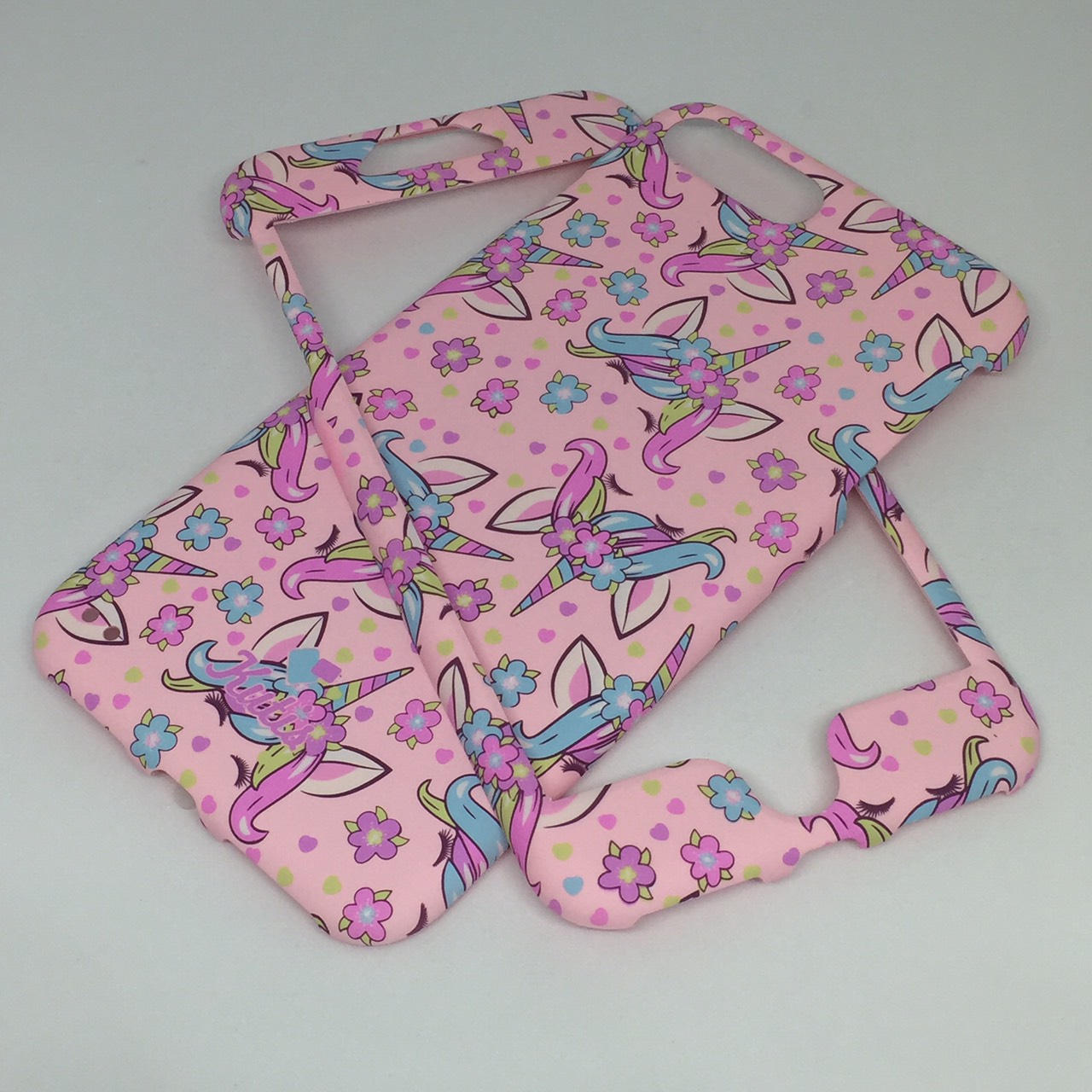 เคสคูทิส(Kutis)เคสไอโฟน7พลัส,8พลัส(ลายยูนิคอร์นแอ็บชมพู)มาใหม่ เคสประกบหน้า-หลัง เคสเรืองแสง เคสลายวินเทจ ร้านSuperhero Klongthom