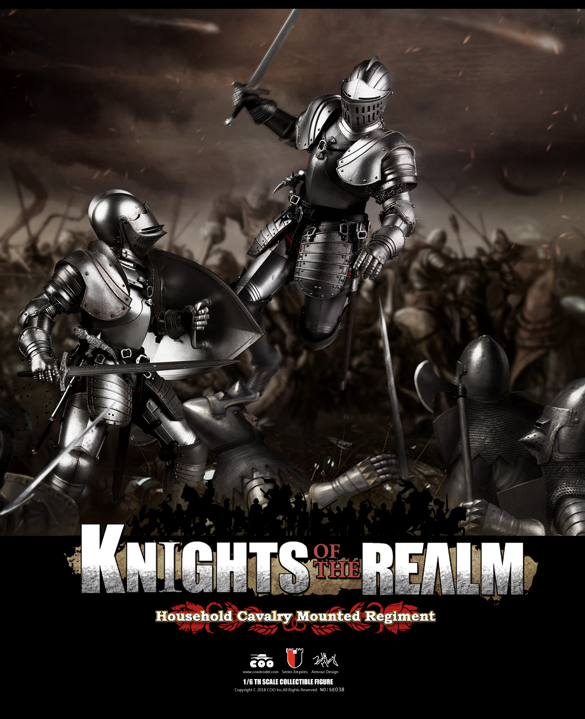 COOMODEL SE036 SE037 DIE-CAST ALLOY 1/6 SERIES OF EMPIRES - KNIGHTS OF THE REALM