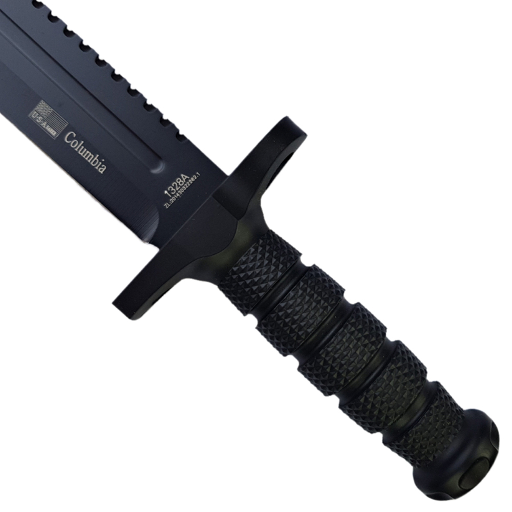 มีดพก มีดใบตาย Columbia 1328A ขนาดยาว 12.6 นิ้ว (32 ซม.) พร้อมปลอกมีด ABS สำหรับเก็บมีด