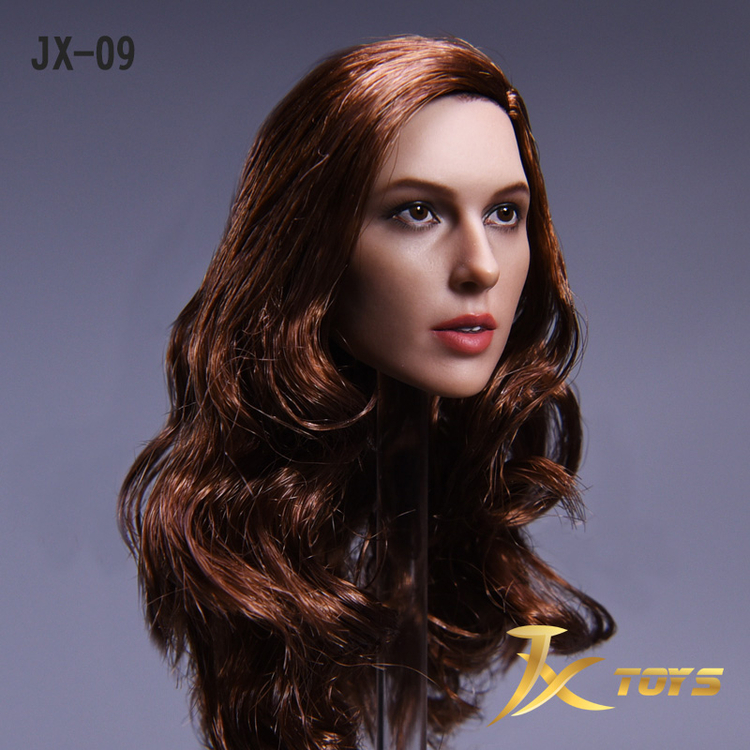 JXtoys JX-09C Female Headsculpt (Black Curly Hair)