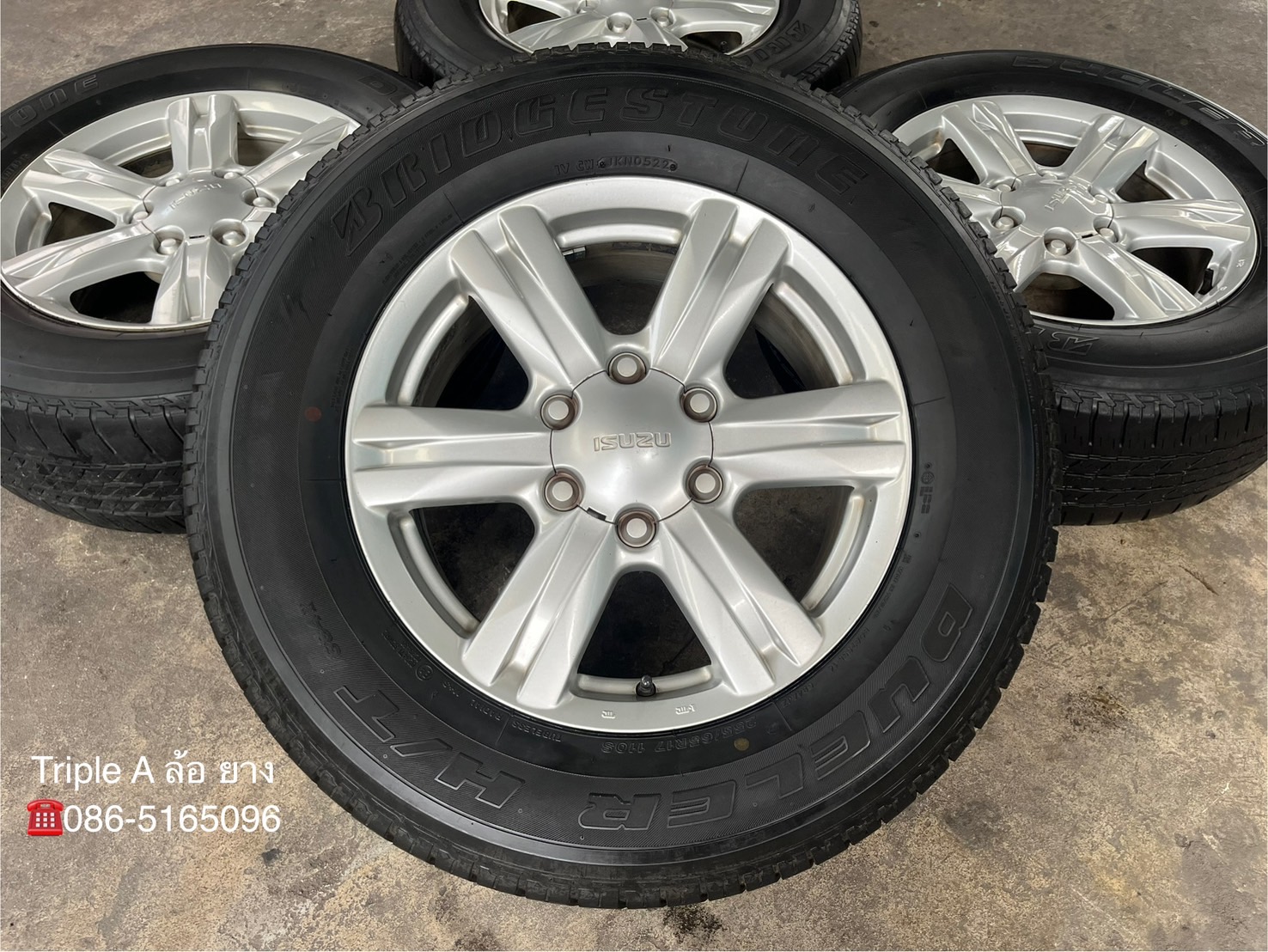 ✨ล้อแม็ก✨ISUZU MU-X ขอบ 17 แถมยาง 265-65-17 Bridgestone ปี 21