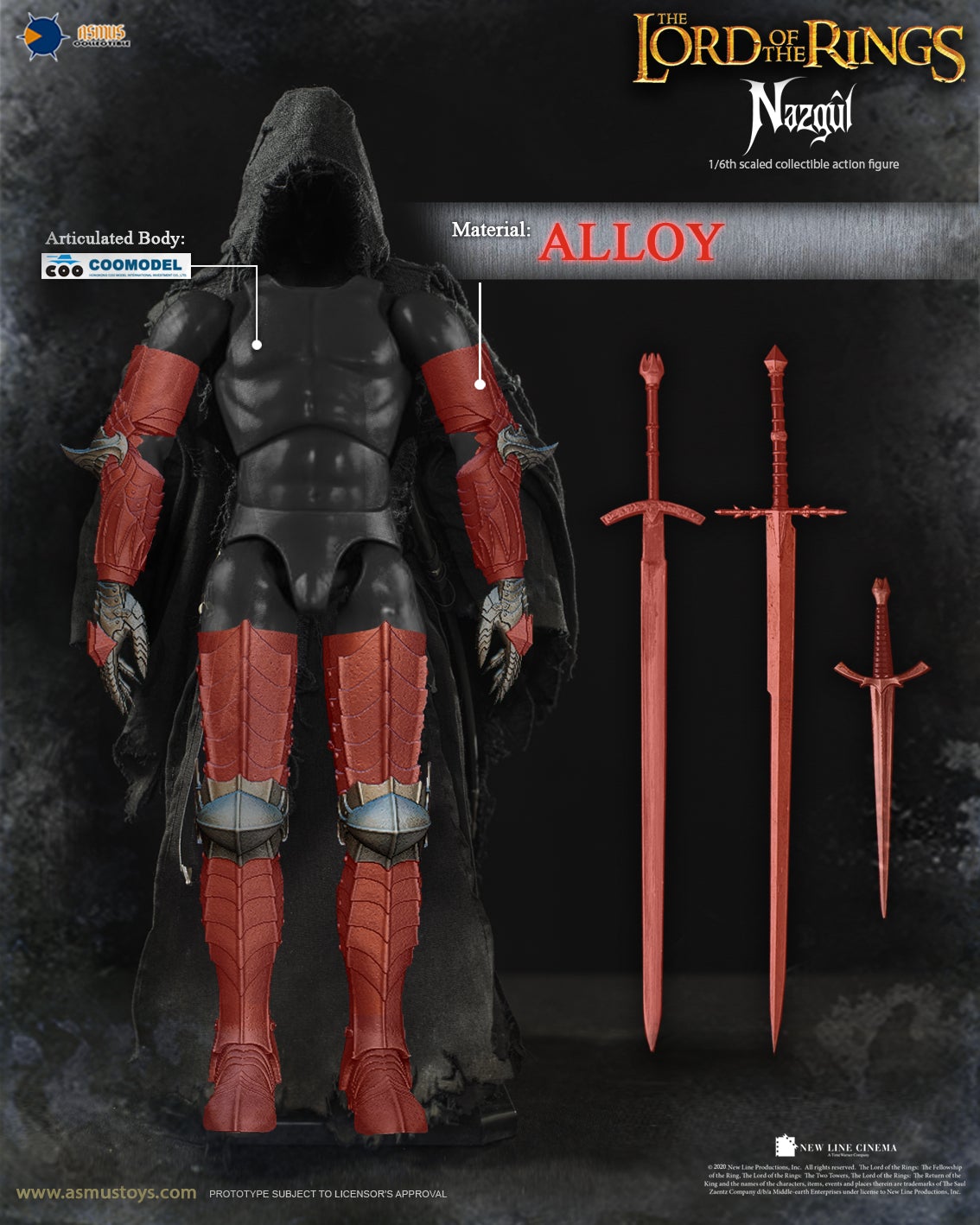 Asmus Toys LOTR005V2 1/6 The Lord of The Rings - Nazgûl