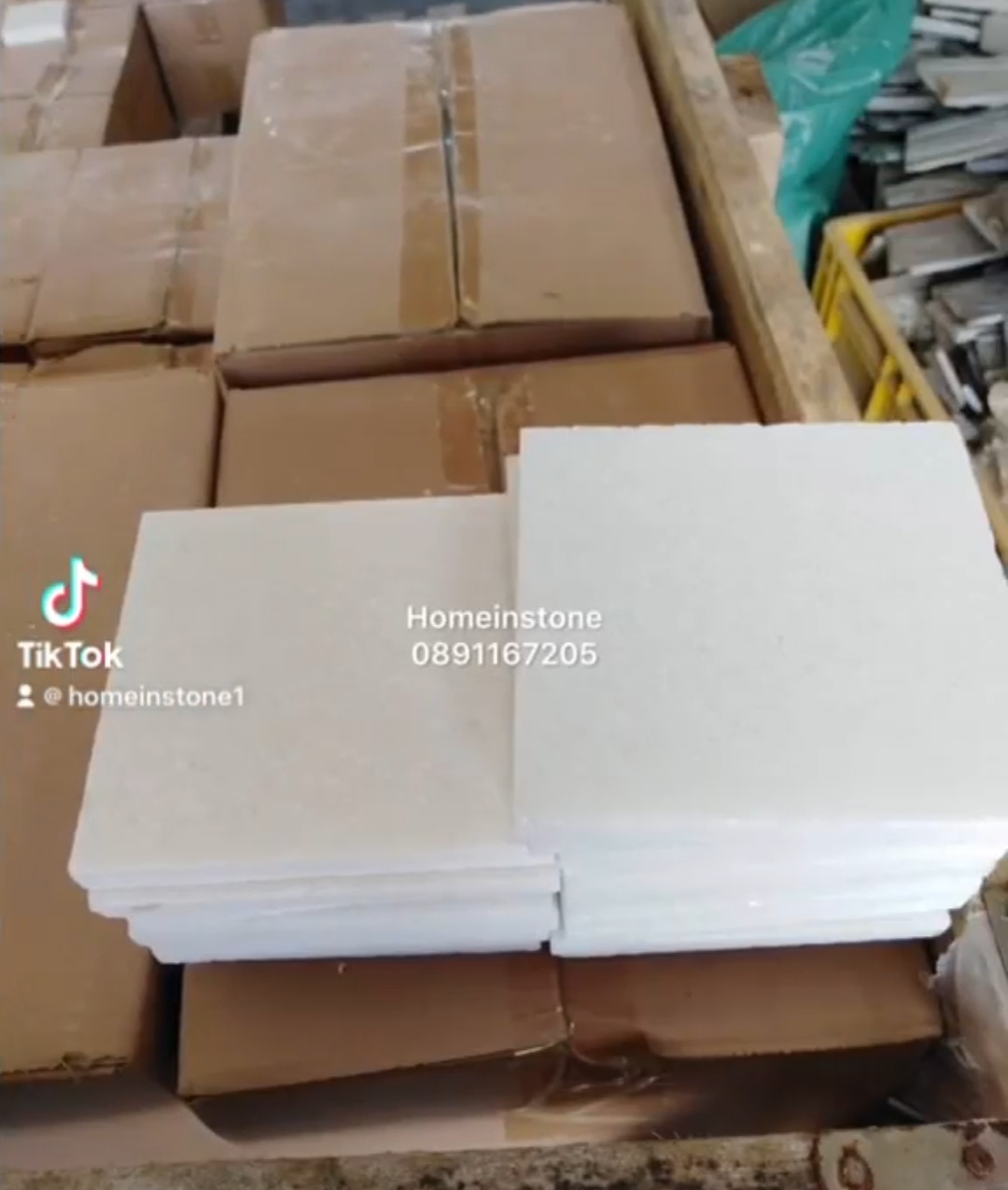 หินปูสระว่ายน้ำสีขาวบริสุทธิ์ white quart สินค้าพร้อมส่ง