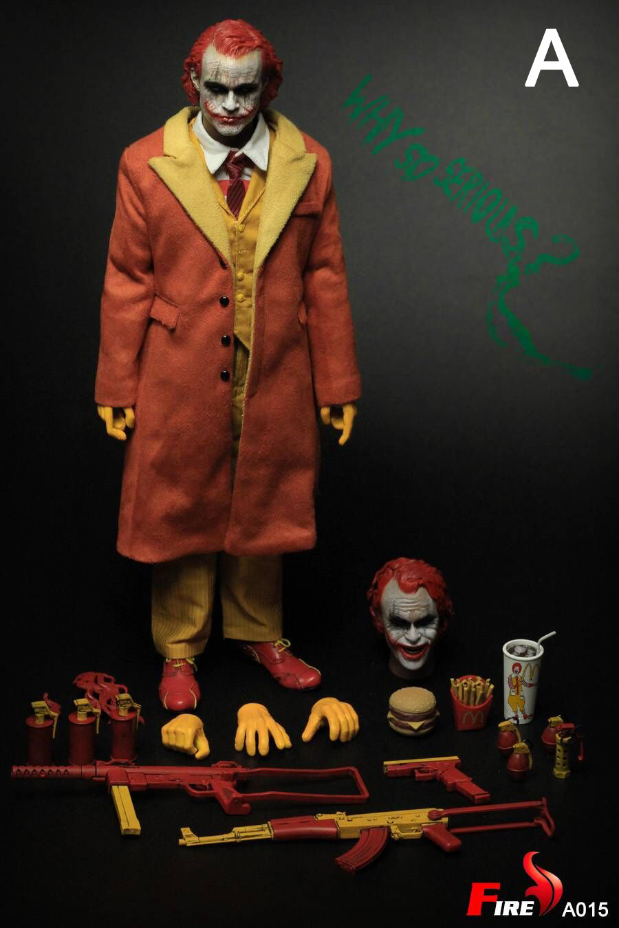 FIRE A015A 1/6 Burger Uncle Fast Food Clown Joker