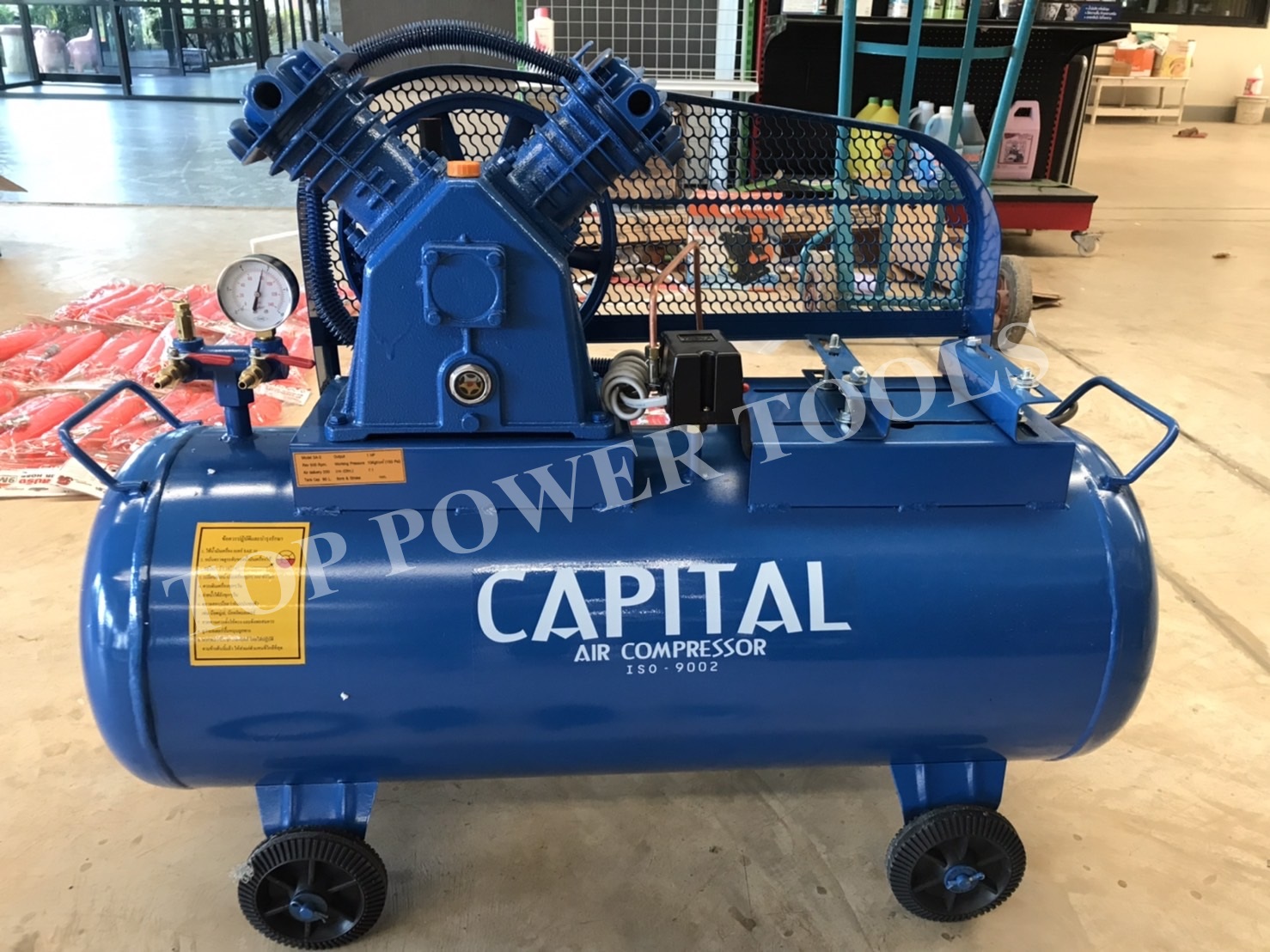 ปั๊มลมลูกสูบSA-3 1HP 90L.CAPITAL(ไม่รวมมอเตอร์)