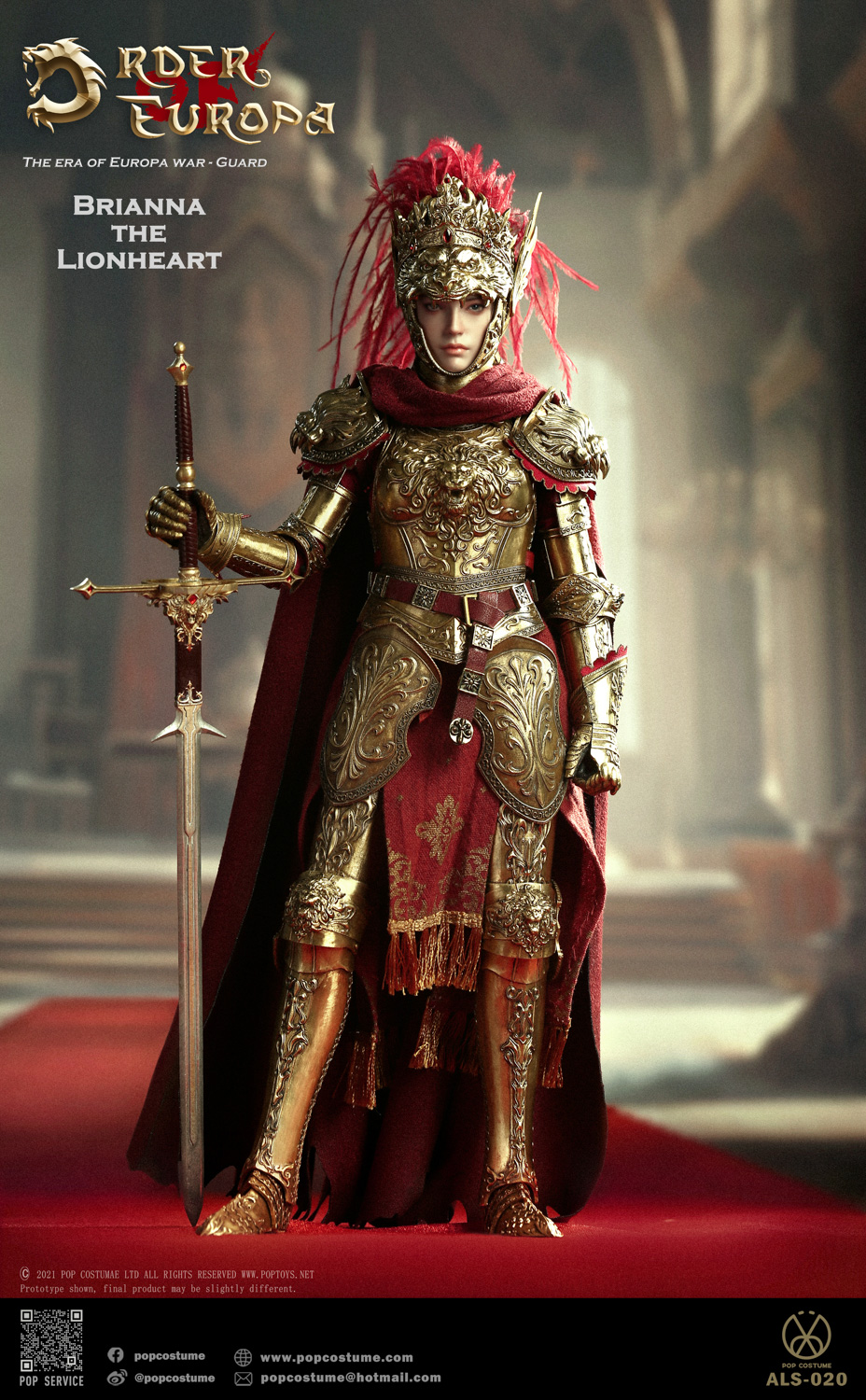 POP COSTUME ALS-020 1/6 Order of Europa: The Era of Europa War ; Guard - Brianna The Lionheart