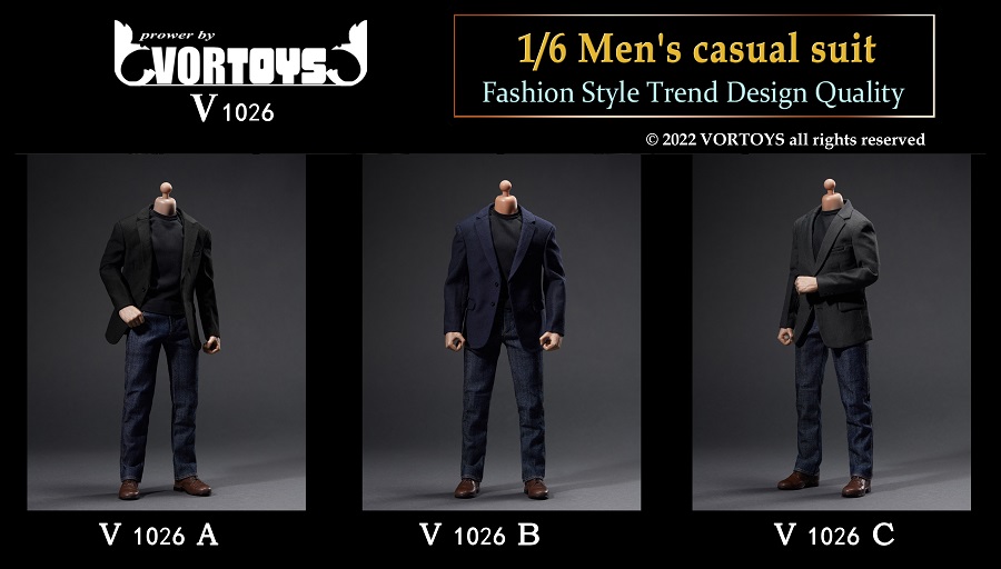 VORTOYS V1026 1/6 Men's Casual Suit