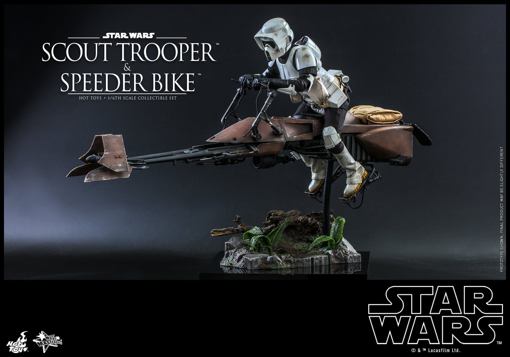 Hot Toys MMS612 1/6 Star Wars: Return of the Jedi - Scout Trooper and Speeder Bike
