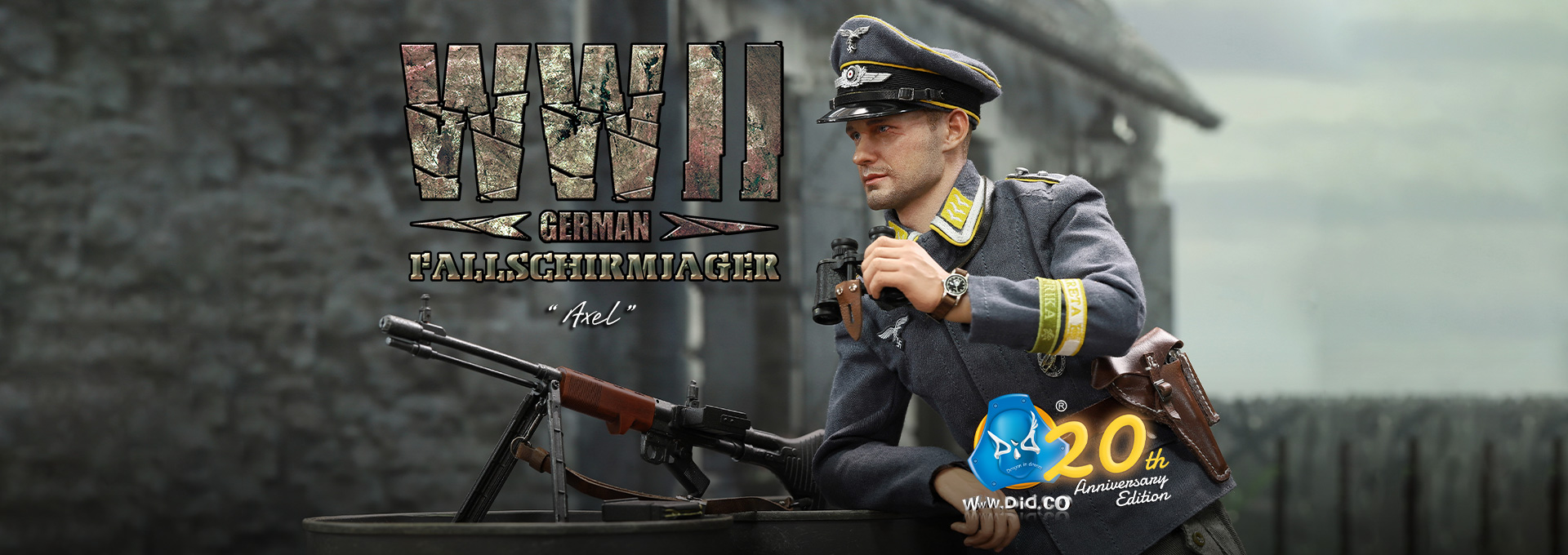 DID D80168 1/6 DID 20th Anniversary Edition: WWII German Fallschirmjager - Axel