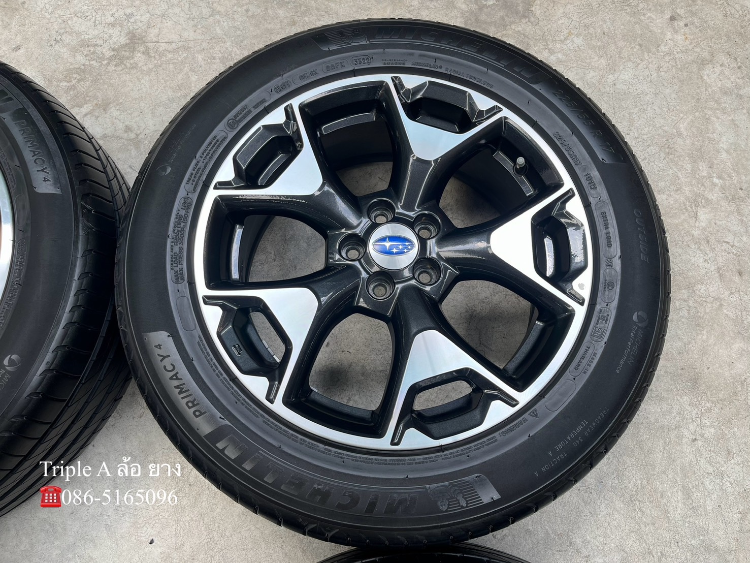 ✨ล้อแม็ก✨5รู100✨Subaru XV ขอบ 17 พร้อมยาง 225-55-17 Michelin💥ปี 22💥สวยกริ๊บ💖