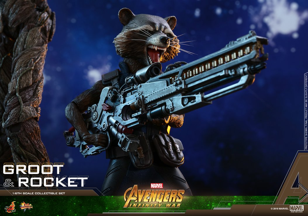 Hot Toys MMS476 AVENGERS: INFINITY WAR - GROOT & ROCKET